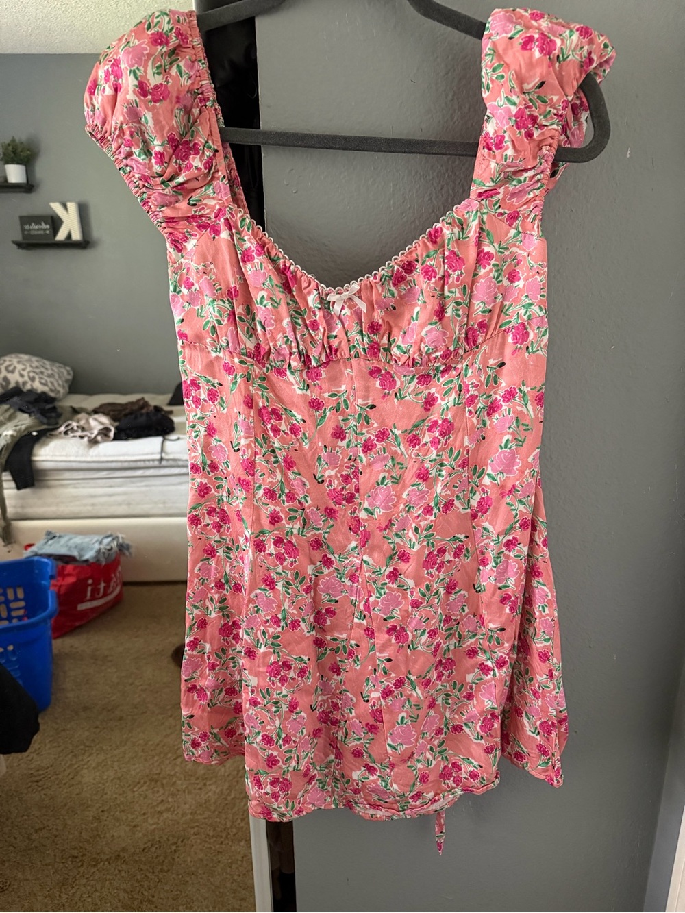 For Love And Lemons Pink Floral Dress